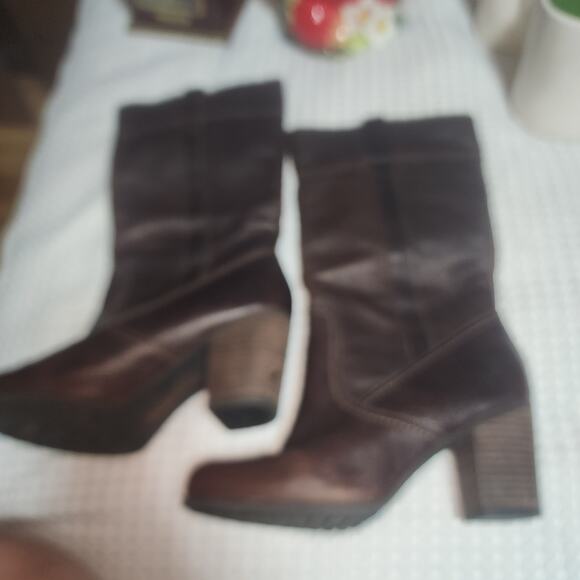 TIMBERLAND EUC WOMENS SZ 7.5 GENUINE LEATHER RUDSTON RIDING BOOTS - Picture 3 of 8